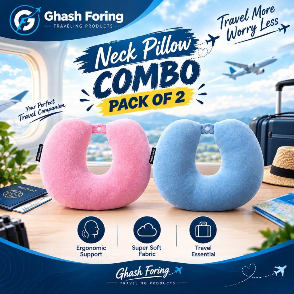 2 PCS Neck Pillow Combo