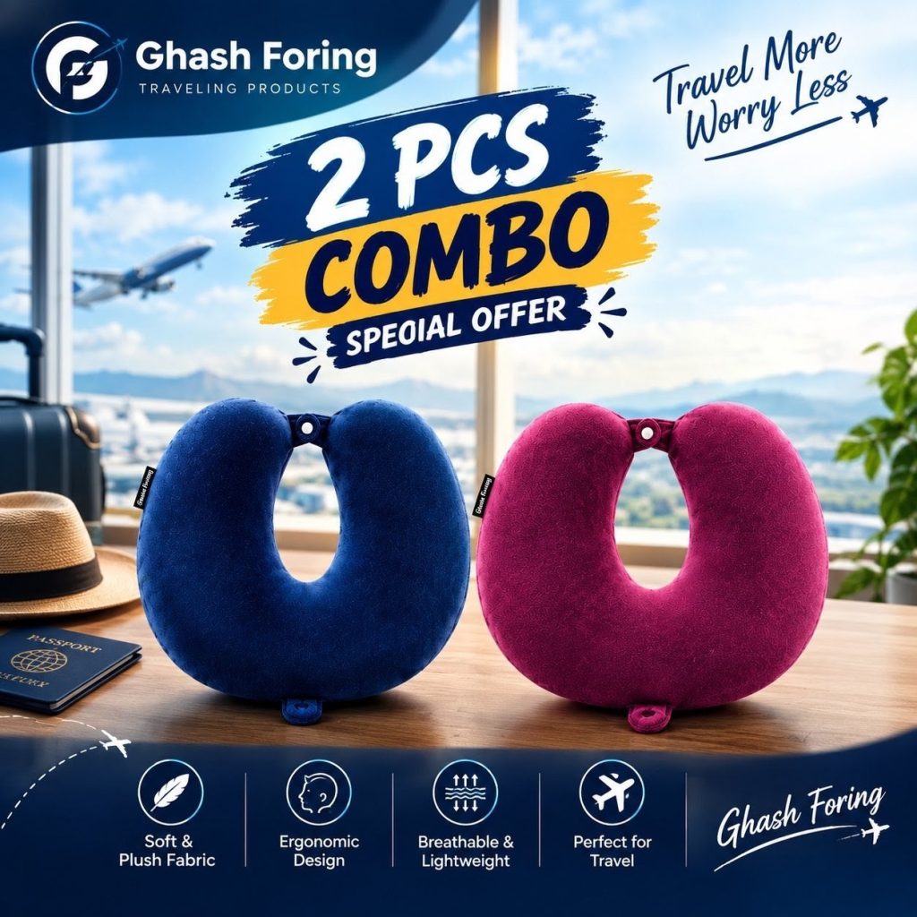 2 PCS Neck Pillow Combo