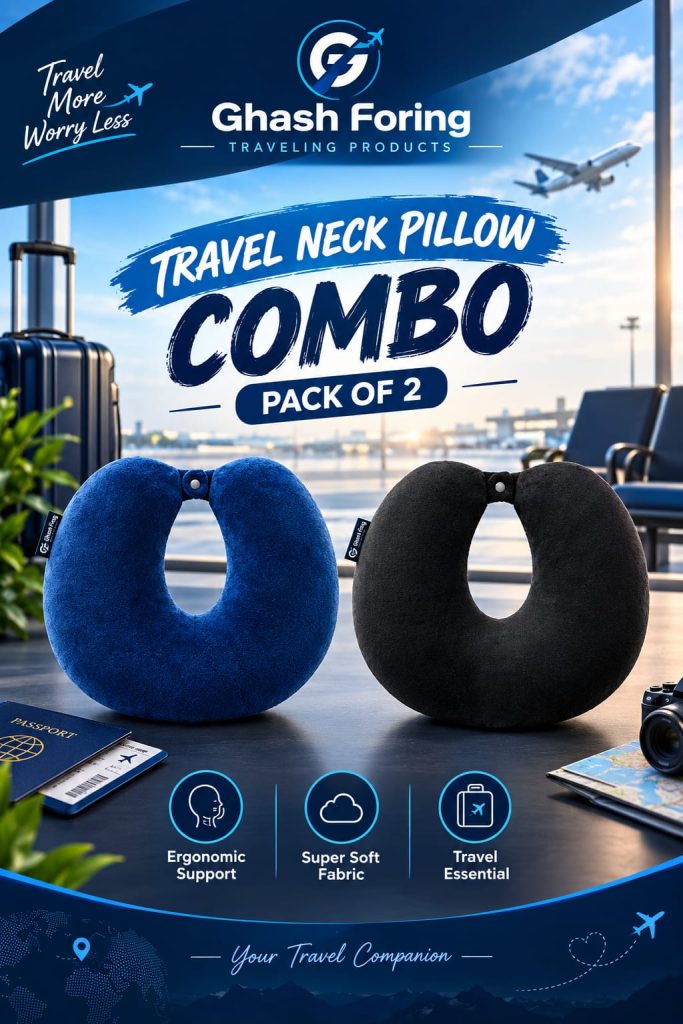 2 PCS Neck Pillow Combo