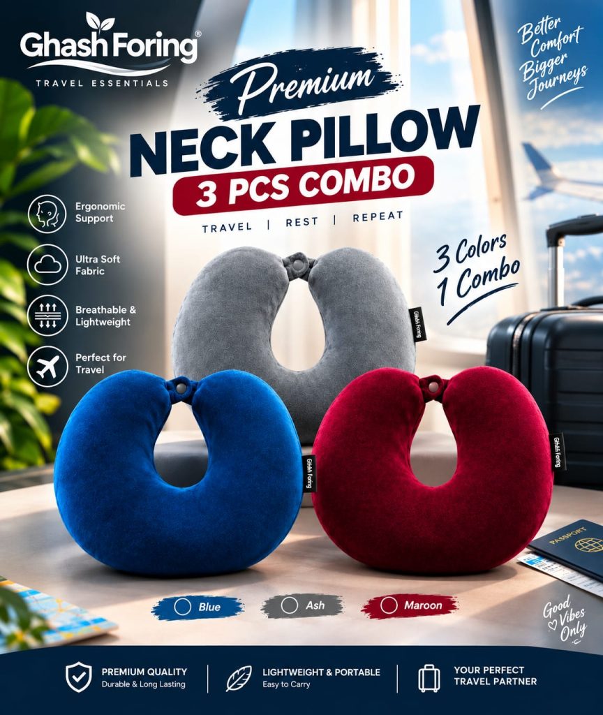 3 PCS Neck Pillow Combo